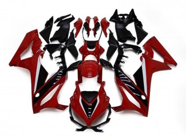 Carenados Moto Honda CBR650R 2021-2023 - Rojo Granate Negro Brillante