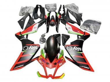 Carenados Moto Aprilia RSV4 1000 2009-2015 - Negro Mate Rojo Verde Blanco