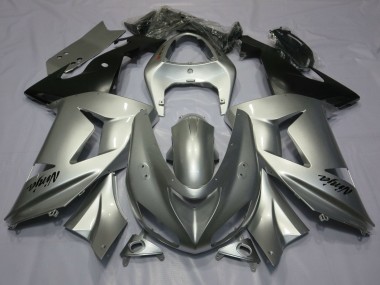 Carenados Moto Kawasaki ZX10R 2006-2007 - Plata Negro Mate
