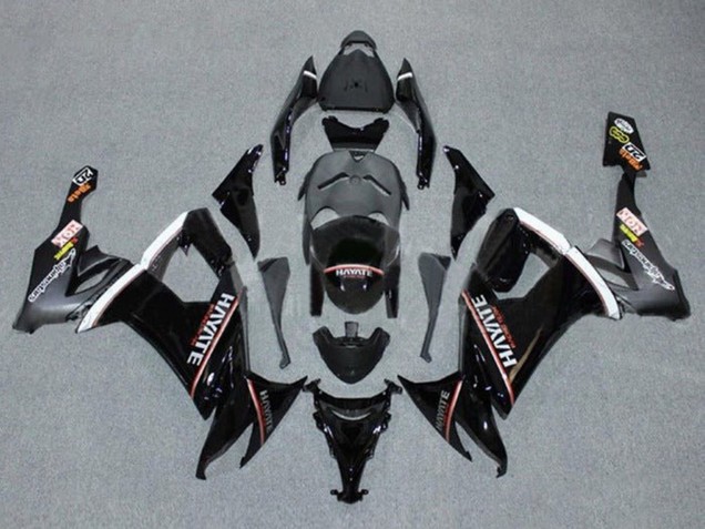 Carenados Moto Kawasaki ZX10R 2008-2010 - Negro Brillante Rojo Blanco Hayate