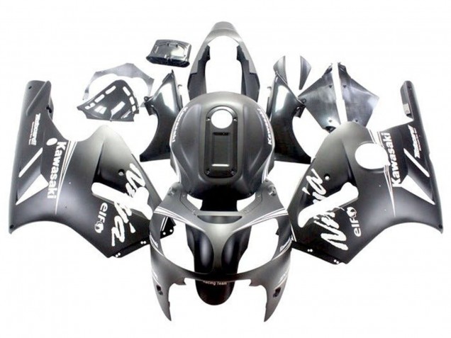 Carenados Moto Kawasaki ZX12R 2000-2001 - Negro Mate Blanco