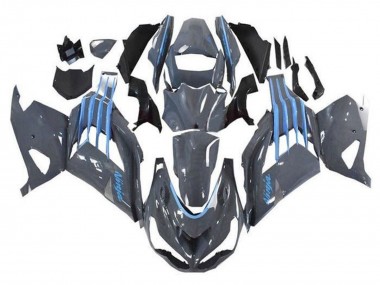 Carenados Moto Kawasaki ZX14R ZZR1400 2012-2024 - Nardo Gris Azul