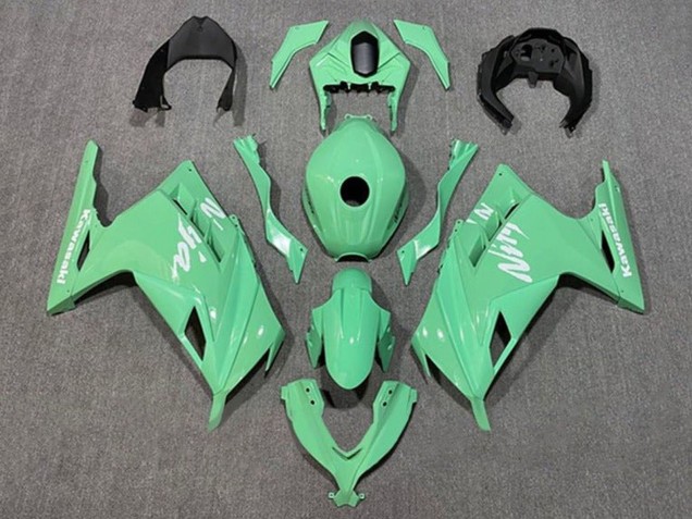 Carenados Moto Kawasaki EX300 2013-2024 - Verde Claro Blanco