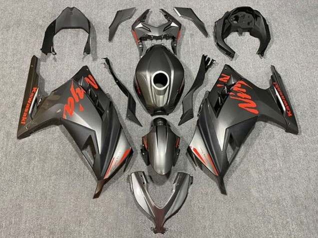 Carenados Moto Kawasaki EX300 2013-2024 - Negro Mate Rojo