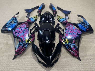Carenados Moto Kawasaki Ninja 400 2018-2024 - Negro Azul Jinx