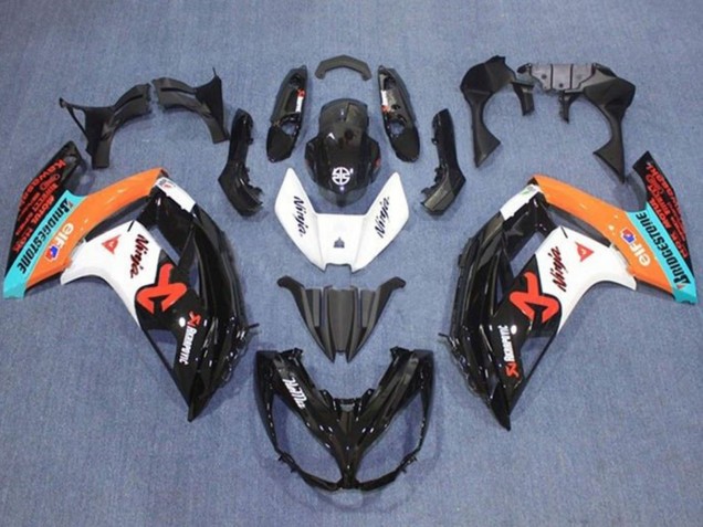 Carenados Moto Kawasaki Ninja 650 EX650 2012-2016 - Negro Brillante Blanco Naranja Azul Rojo