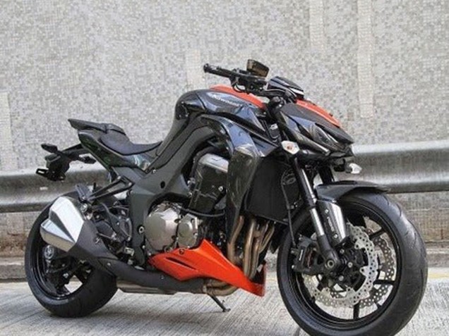 Carenados Moto Kawasaki Z1000 2014-2019 - Negro Naranja