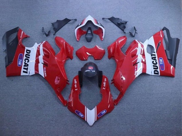 Carenados Moto Ducati Panigale V4 V4S 2020-2021 - Blanco Rojo Negro Mate Tim
