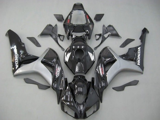 Carenado Moto Honda CBR1000RR 2006-2007 - Plata Negro Brillante