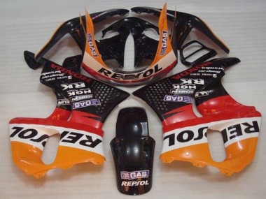 Carenados Moto Honda CBR900RR 893 1996-1997 - Naranja Blanco Rojo Negro Brillante Repsol