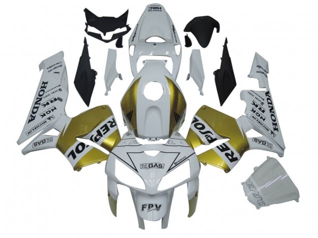 Carenados Moto Honda CBR600RR 2005-2006 - Blanco Oro Repsol