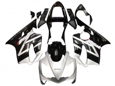 Carenados Moto Honda CBR600 F4i 2001-2003 - Plata Negro Brillante