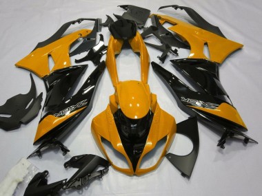 Carenados Moto Kawasaki ZX6R 2007-2008 - Naranja Negro