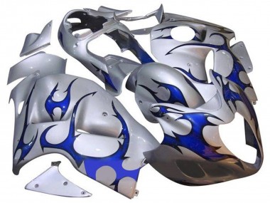 Carenados Moto Suzuki GSXR 1300 Hayabusa 1996-2007 - Plata Azul Tribal