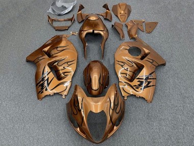 Carenados Moto Suzuki GSXR 1300 Hayabusa 1996-2007 - Brown Bronze Negro Llama