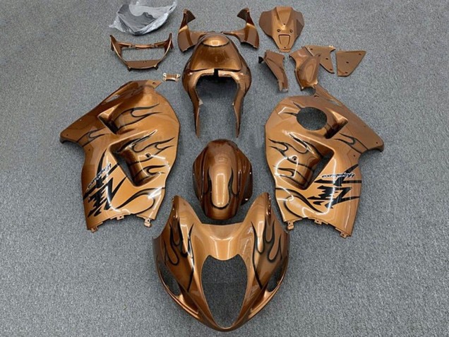 Carenados Moto Suzuki GSXR 1300 Hayabusa 1996-2007 - Brown Bronze Negro Llama