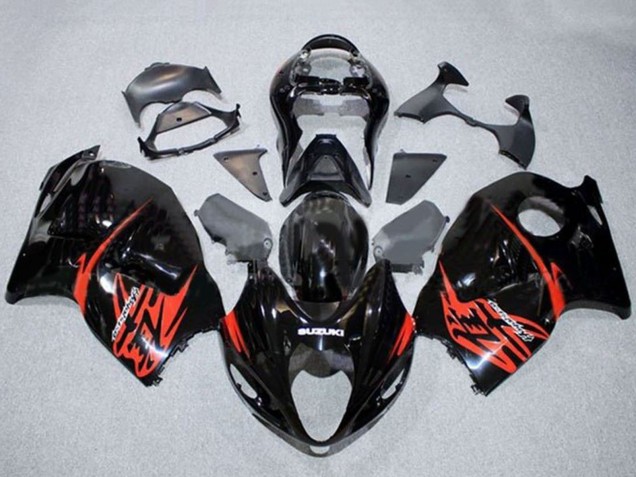 Carenados Moto Suzuki GSXR 1300 Hayabusa 1996-2007 - Negro Brillante Rojo
