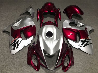 Carenados Moto Suzuki GSXR 1300 Hayabusa 2008-2020 - Plata Rojo Oscuro