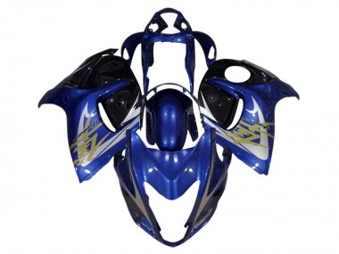 Carenados Moto Suzuki GSXR 1300 Hayabusa 2008-2020 - Azul Blanco Oro