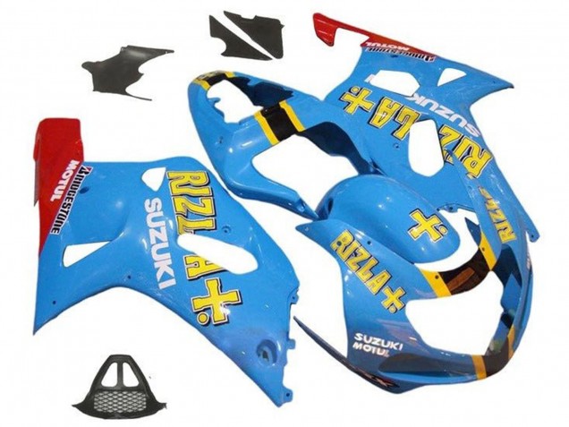 Carenados Moto Suzuki GSXR1000 2000-2002 - Azul Amarillo Rojo Rizla