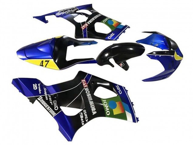 Carenados Moto Suzuki GSXR 1000 2003-2004 - Azul Amarillo Negro JOMO