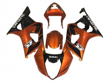 Carenados Moto Suzuki GSXR 1000 2003-2004 - Naranja Negro Blanco