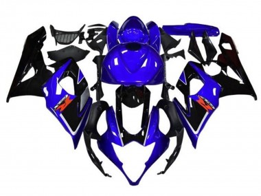 Carenados Moto Suzuki GSXR 1000 2005-2006 - Azul Negro Blanco Raya