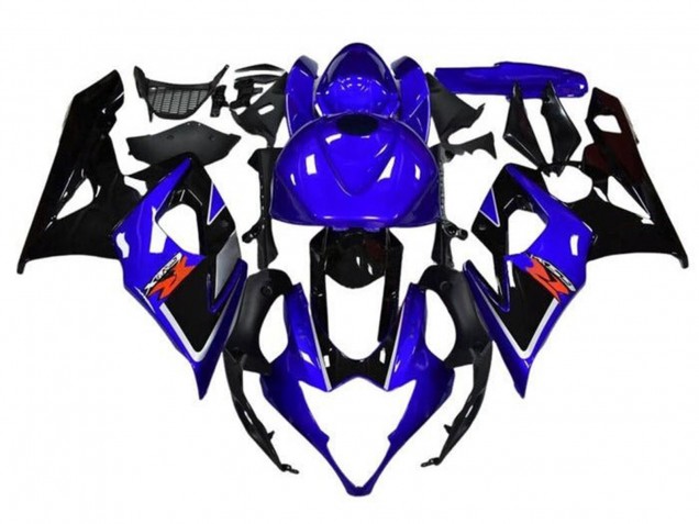 Carenados Moto Suzuki GSXR 1000 2005-2006 - Azul Negro Blanco Raya