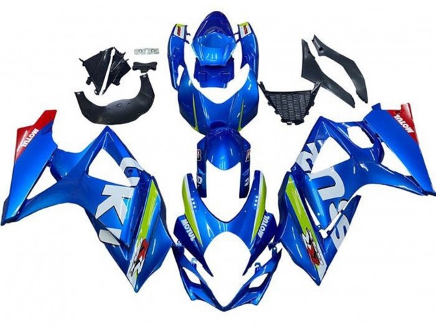 Carenado Moto Suzuki GSXR 1000 2005-2006 - Azul Verde Blanco Rojo