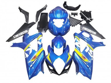 Carenados Moto Suzuki GSXR 1000 2005-2006 - Azul Amarillo Blanco Negro