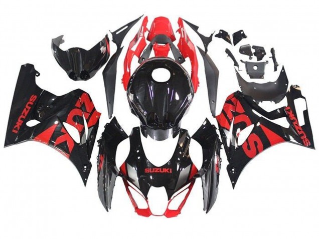 Carenados Moto Suzuki GSXR1000 2017-2024 - Negro Rojo