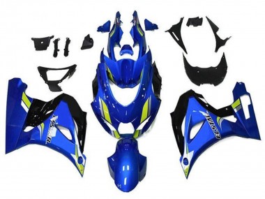 Carenados Moto Suzuki GSXR1000 2017-2024 - Azul Verde Negro Ecstar