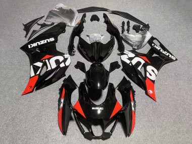 Carenados Moto Suzuki GSXR1000 2017-2024 - Negro Rojo Blanco
