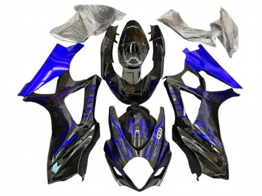 Carenados Moto Suzuki GSXR 1000 2007-2008 - Negro Azul Llama