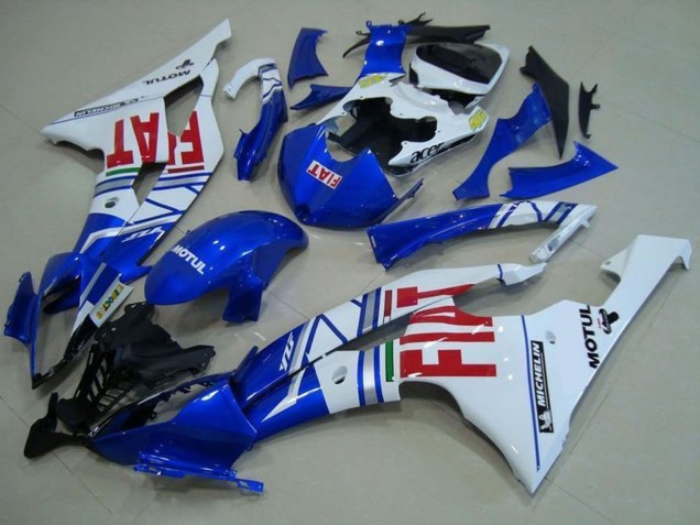 Carenados Moto Yamaha YZF R6 2008-2016 - Blanco Azul Rojo Fiat Motul Michelin