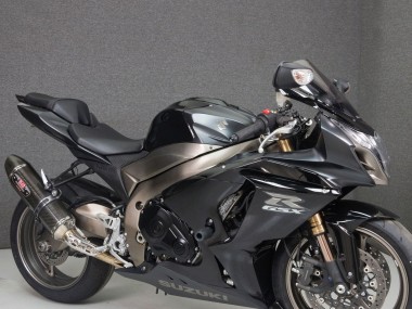 Carenados Moto Suzuki GSXR 1000 2009-2016 - Negro Negro Mate Plata Mate