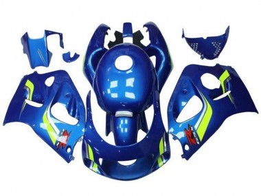 Carenados Moto Suzuki GSXR 600 / GSXR 750 1996-2000 - Azul Amarillo Blanco