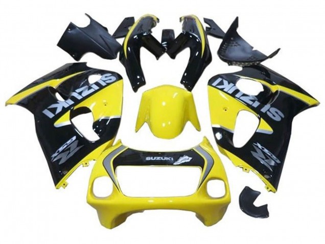 Carenados Moto Suzuki GSXR 600 / GSXR 750 1996-2000 - Amarillo Negro Plata