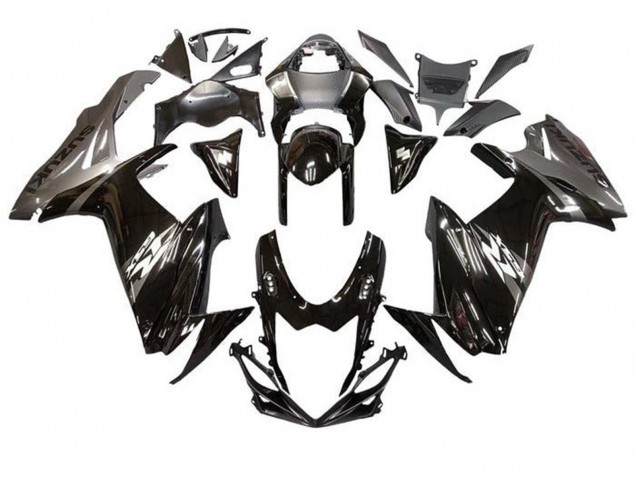 Carenados Moto Suzuki GSXR 600 / GSXR 750 2011-2024 - Negro Brillante Gris Blanco