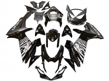 Carenados Moto Suzuki GSXR 600 / GSXR 750 2011-2024 - Negro Brillante Plata