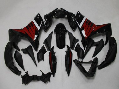 Carenados Moto Yamaha FZ6R 2009-2015 - Negro Rojo Blanco