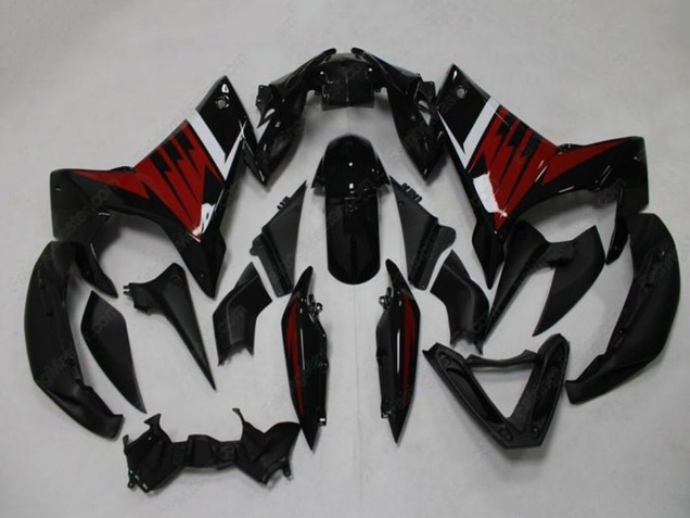 Carenados Moto Yamaha FZ6R 2009-2015 - Negro Rojo Blanco