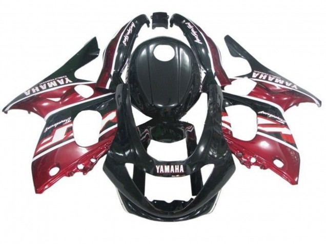 Carenados Moto Yamaha YZF600R Thundercat 1996-2007 - Negro Rojo Oscuro Blanco