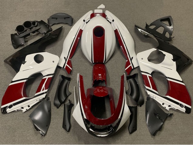 Carenados Moto Yamaha YZF600R Thundercat 1996-2007 - Blanco Rojo Oscuro