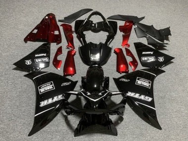Carenados Moto Yamaha YZF 1000 R1 2009-2011 - Negro Brillante GYTR Rojo