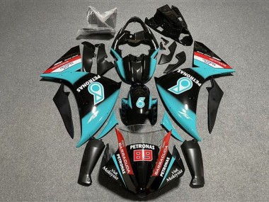Carenados Moto Yamaha YZF 1000 R1 2009-2011 - Negro Brillante Azul Claro Rojo Petronas