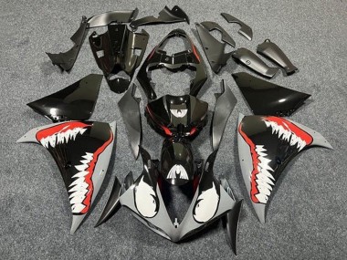 Carenados Moto Yamaha YZF 1000 R1 2009-2011 - Gris Negro Rojo Blanco Tiburón
