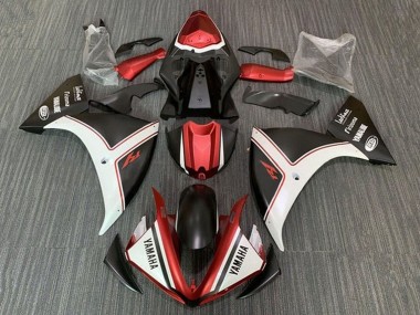 Carenados Moto Yamaha YZF 1000 R1 2009-2011 - Blanco Rojo Negro Mate