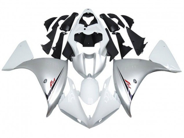 Carenados Moto Yamaha YZF 1000 R1 2012-2014 - Plata Blanco