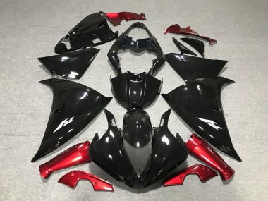 Carenados Moto Yamaha YZF 1000 R1 2012-2014 - Negro Brillante Rojo